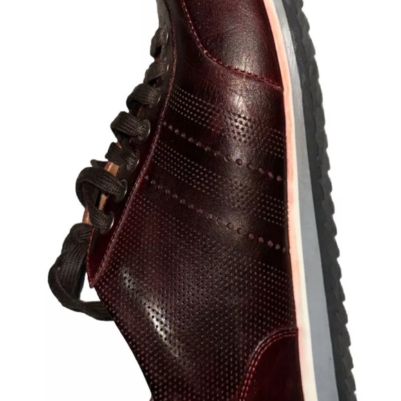 Authentic Magnanni Merino Burgundy Leather Sneakers 18457 Men’s 9.5M Pre owned main image 3